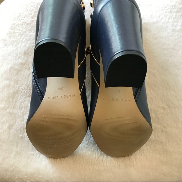 Mark Fisher Navy Booties - Picture 8 of 8